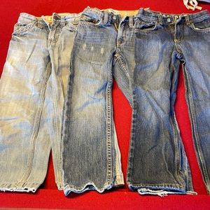 Boys jeans Gap/crazy 8 size 6slim 3pc